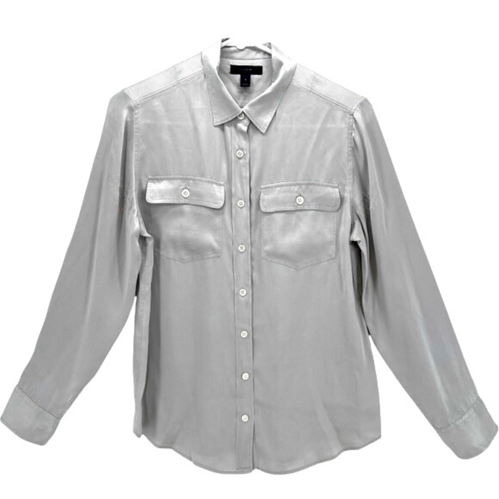 NWT | J. Crew | Silk Button Down Top